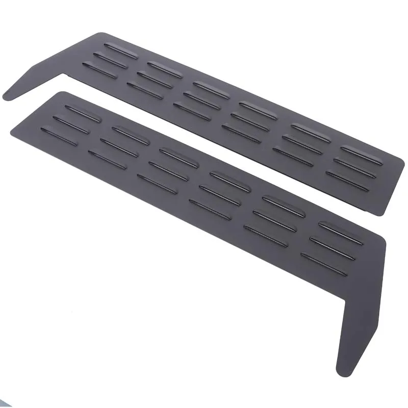 2 قطعة سبائك الألومنيوم الأسود لهوندا CRV نسيم 2017-2021 سيارة التهوية الخلفية الستائر تعديل السيارات اكسسوارات الديكور