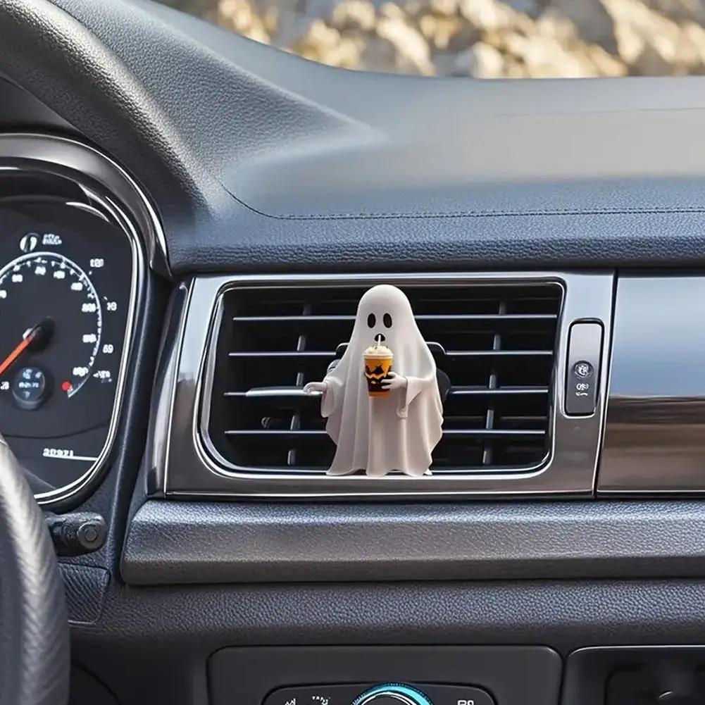1/2/3/4 قطعة هالوين شبح سيارة منفذ الهواء العطور الديكور كليب الكرتون سيارة الداخلية الروائح المعطرات الناشر اكسسوارات