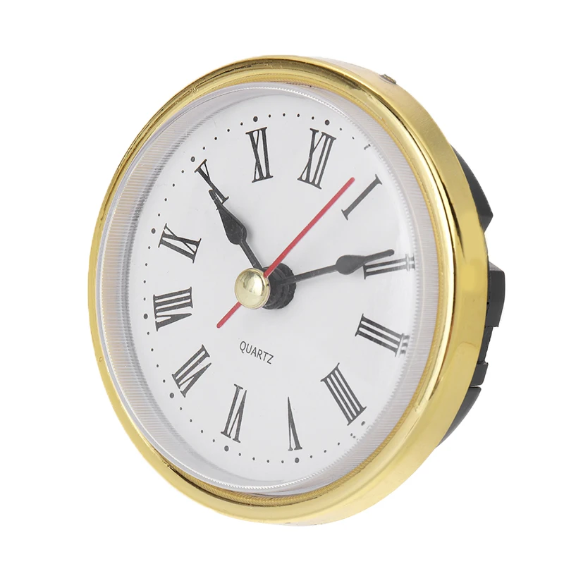 65mm Quartz Movement Round Clocks Head Insert Roman Number Classic Craft Clock