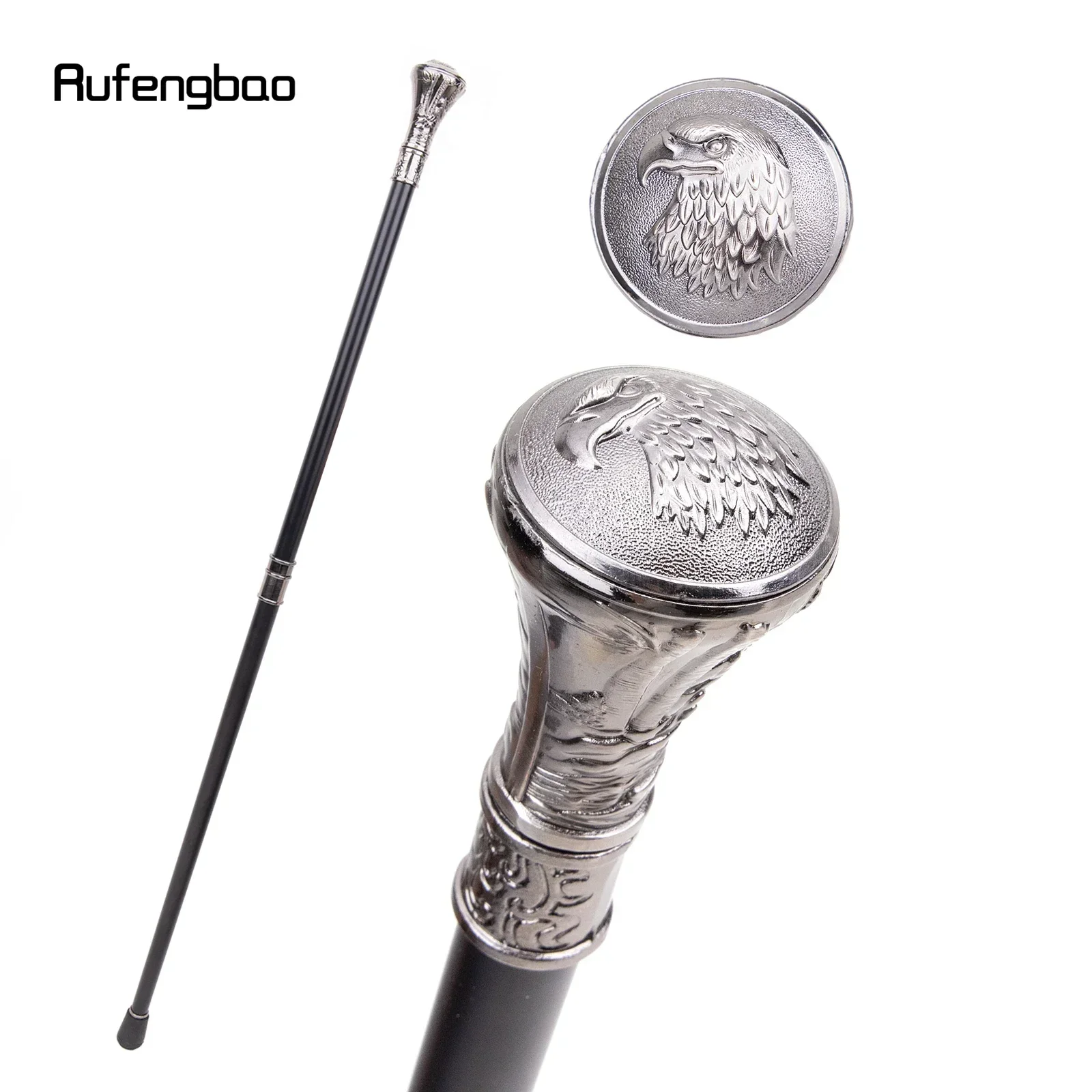 Eagle Hawk Head Totem Relief Walking Cane Fashion Walking Stick Gentleman  Performance stage Cane 93cm