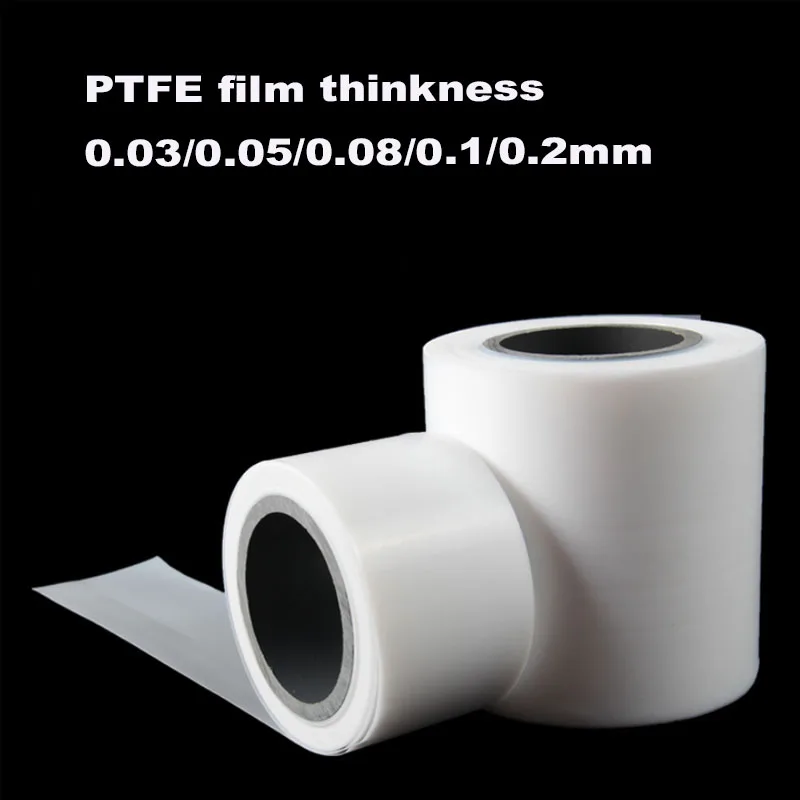 

1 Meter PTFE film Sheet High Temperature Plate Plastics thickness 0.03/0.05/0.08/0.1/0.2mm Corrosion Resistant