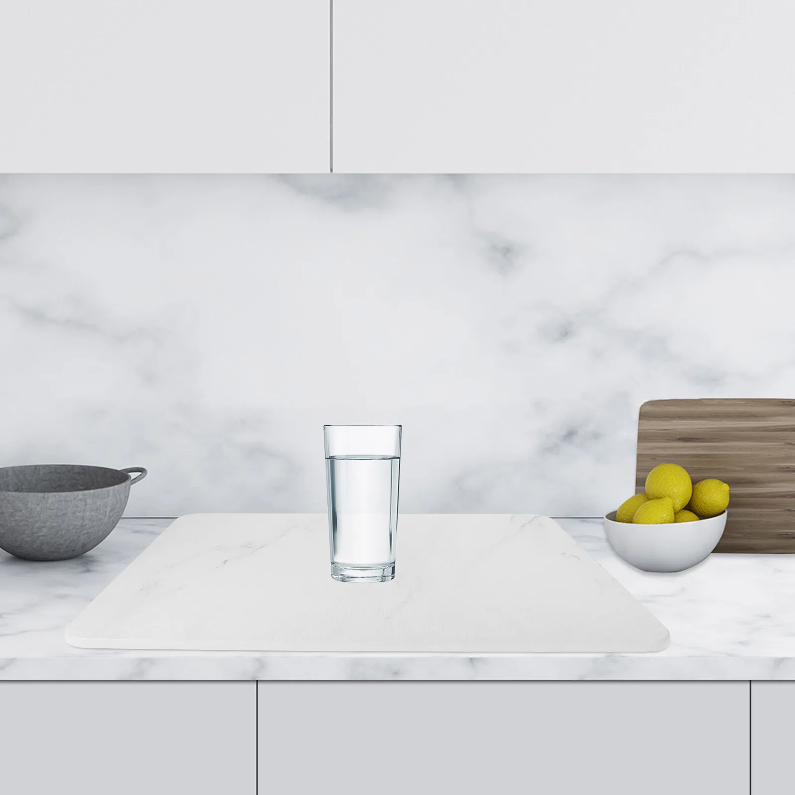

Dish Drying Mat 40x30cm Marble 5 Kitchen Sink Mats Countertop Drying Pad Diatomite Dish Draining Cushion Tableware Mat Safe