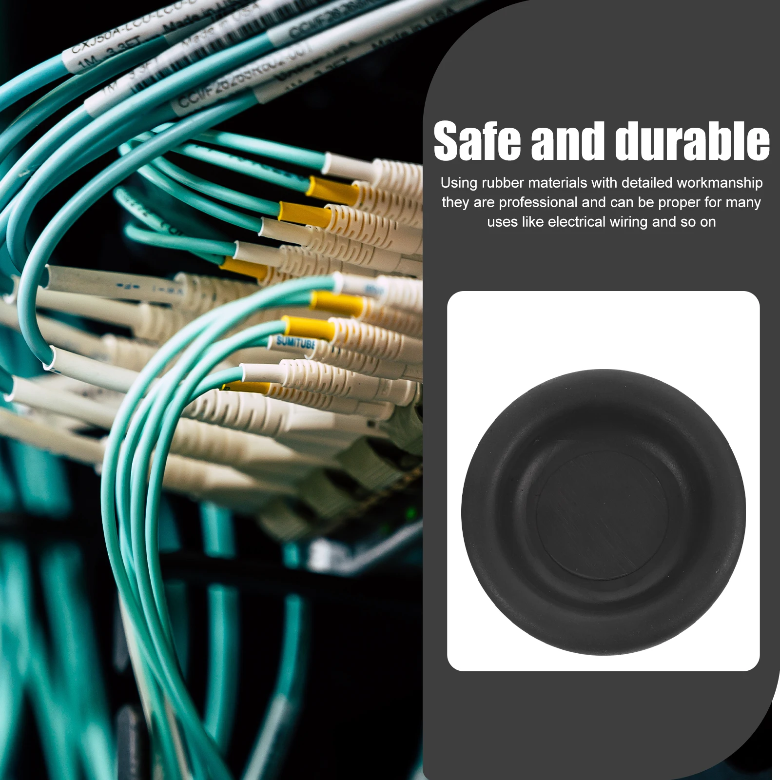 

170pcs Rubber Grommet Assortment Electrical Wire Hole Plugs Waterproof Dustproof Wire Sealing Washer For Electric Appliance