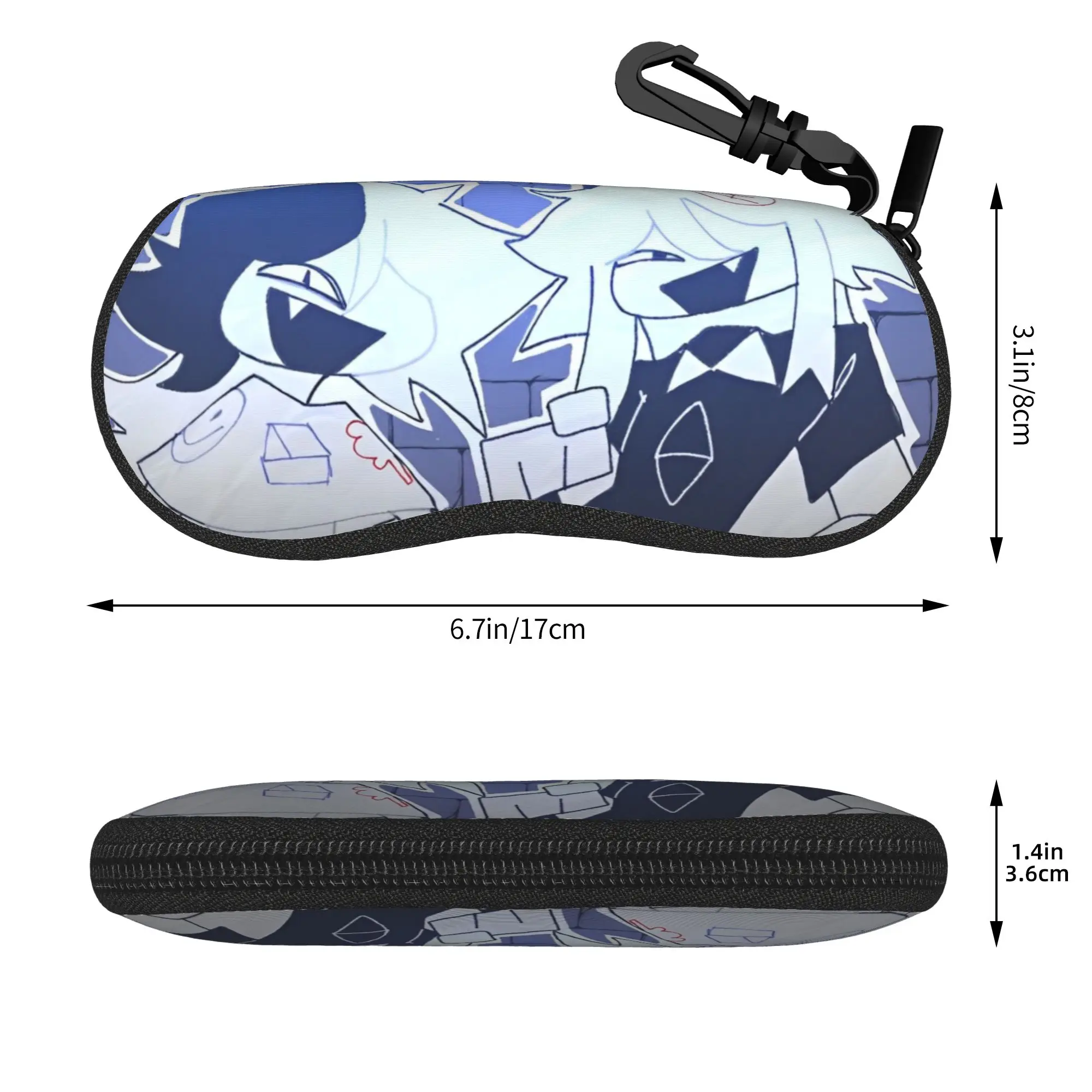 Miss Circle Glasses Case Men Women Travel Box Fundamental Paper Education Glasses Protector Eye Contacts Case