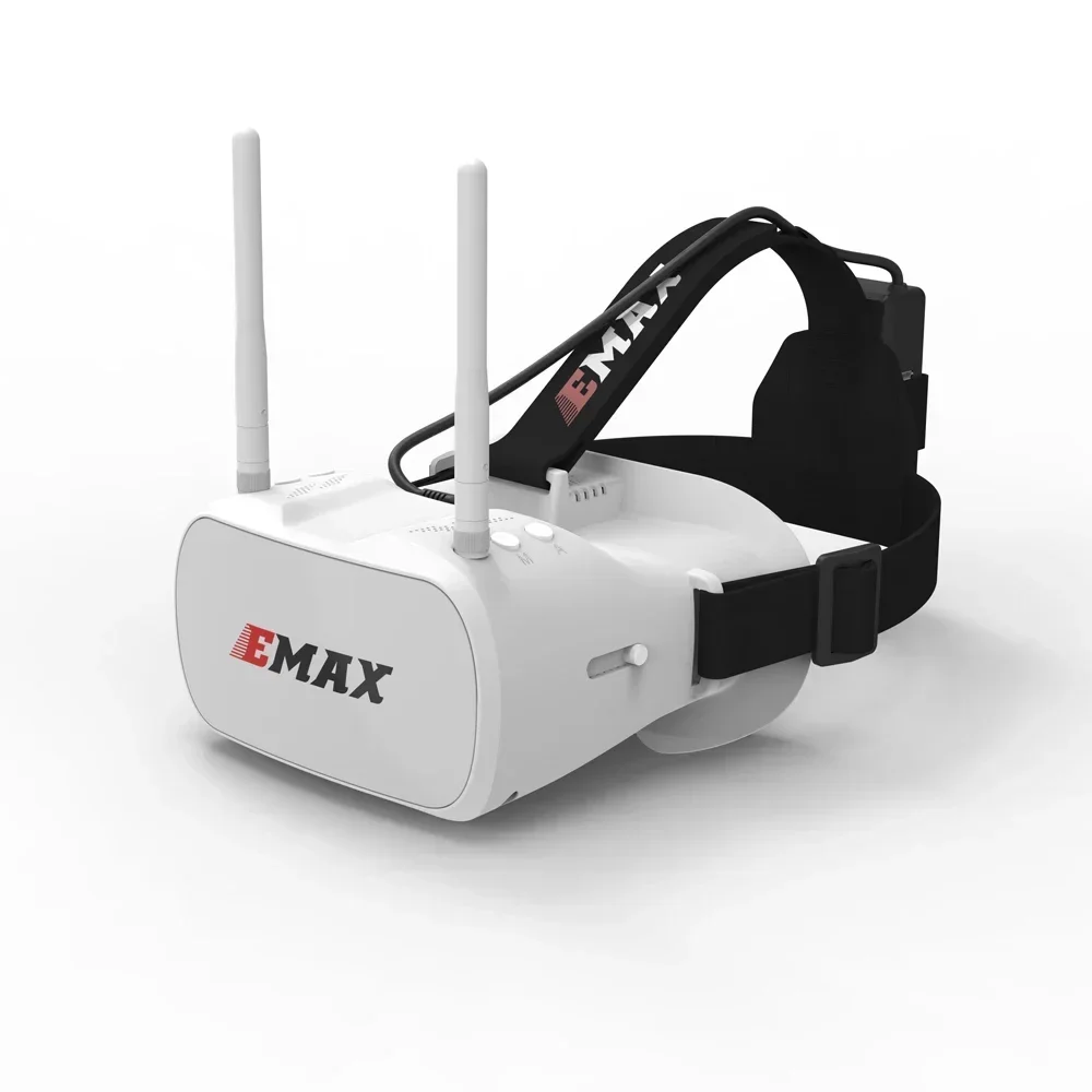 Очки FPV Emax 5.8G 48CH Tinyhawk Diversity с 4.3-дюймовым экраном, двойными антеннами для радиоуправляемых моделей