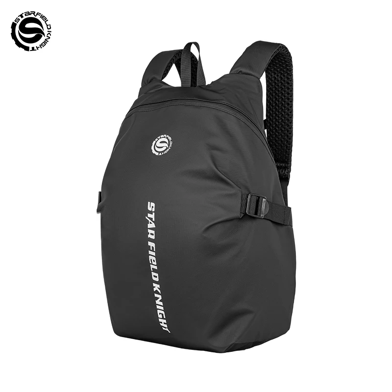 

SFK Black Motorcycle Helmet Bag Outdoor Travel Backpack Splash-proof Fabric Large Capacity Pack Men Women Riding Gears Package