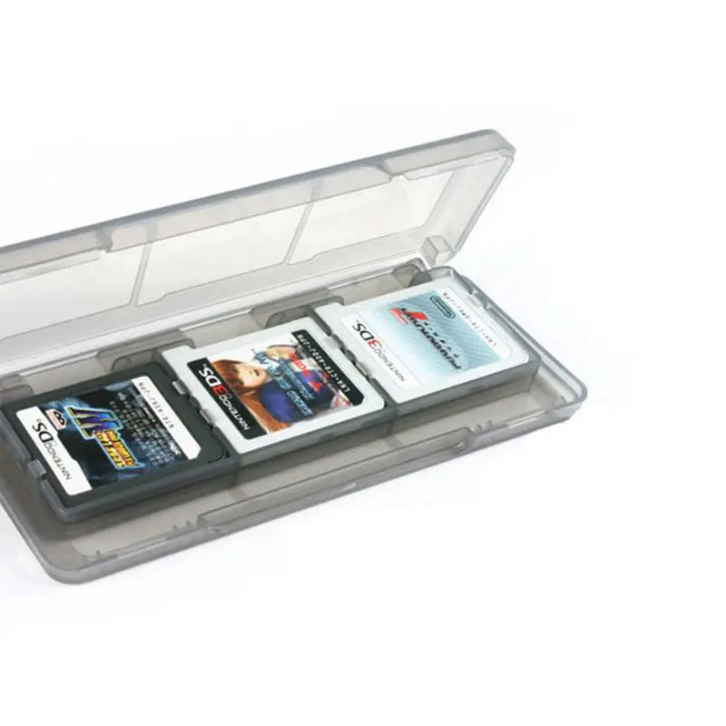 Clear 6 In 1 Game Card Storage Case Cartridge Box For Nintendo 3DS XL LL NDS Dsi