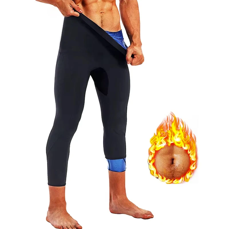 Aiithuug Body Shapers Men Body Building Workout Fitness Corset Weight Loss Suit Slimming Shaper Wear Sweating Fat Burn Pants