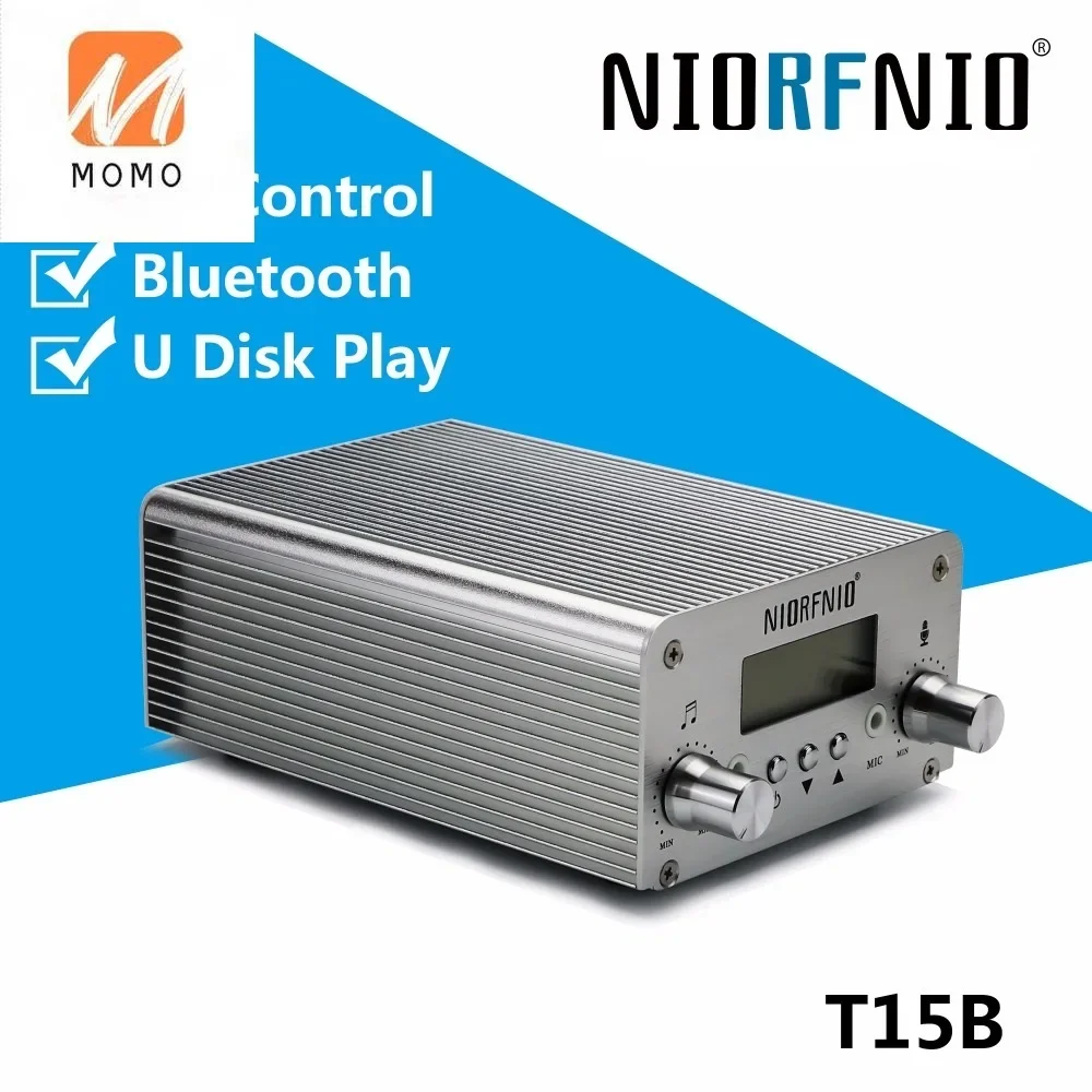 Niorfnio NIO-T15B 15W PLL FM Stereo Radio FM Transmitter Transmission 87 ~ 108mhz for Theater Tr502 Driver-Special Link