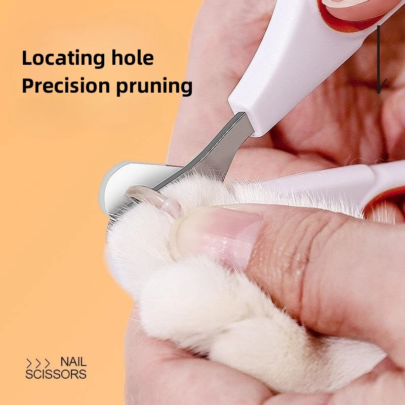 Cats Nail Clippers Prevent Bleeding with Round Hole To Avoid Over Cutting Nail Blade Grooming Tool Pet Grooming Anti-injury