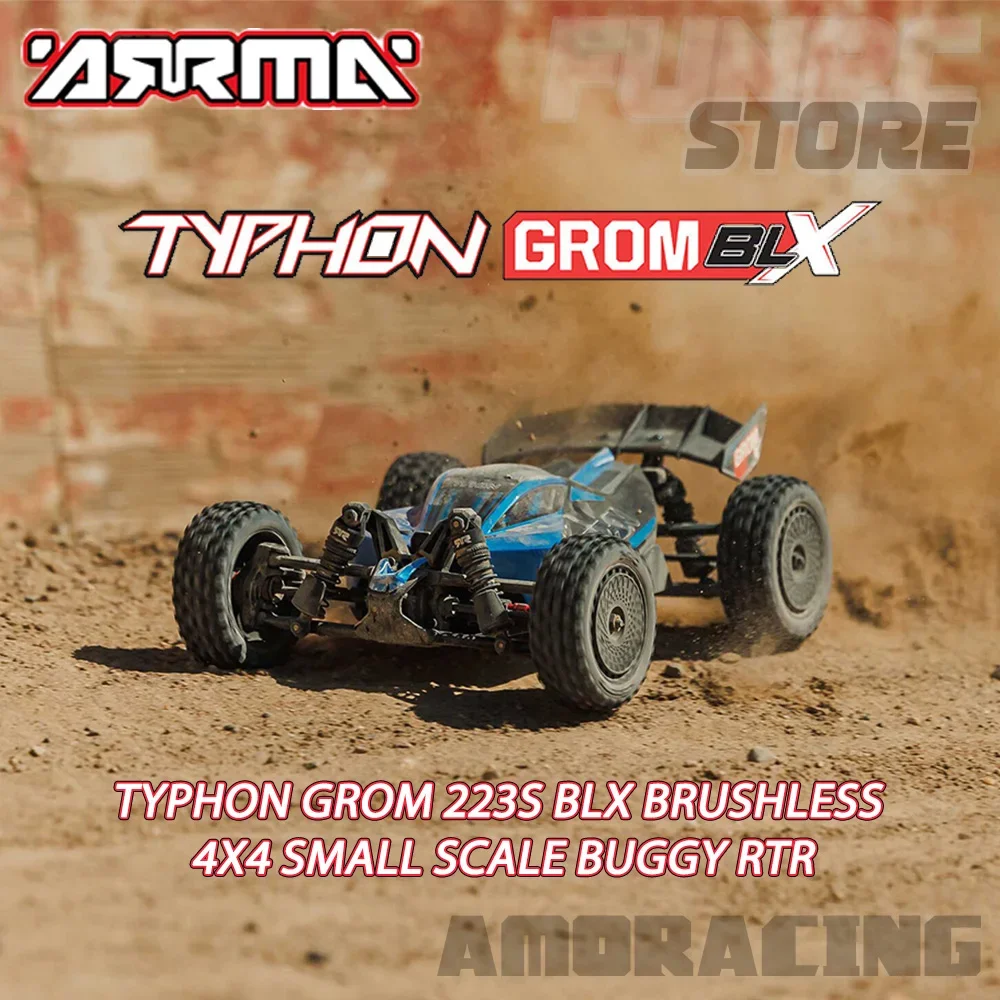 ARRMA TYPHON GROM 223S BLX BRUSHLESS ARA2306S ARA2306 SMALL SCALE RC Electric Remote Control Model Car Buggy Children's Toys