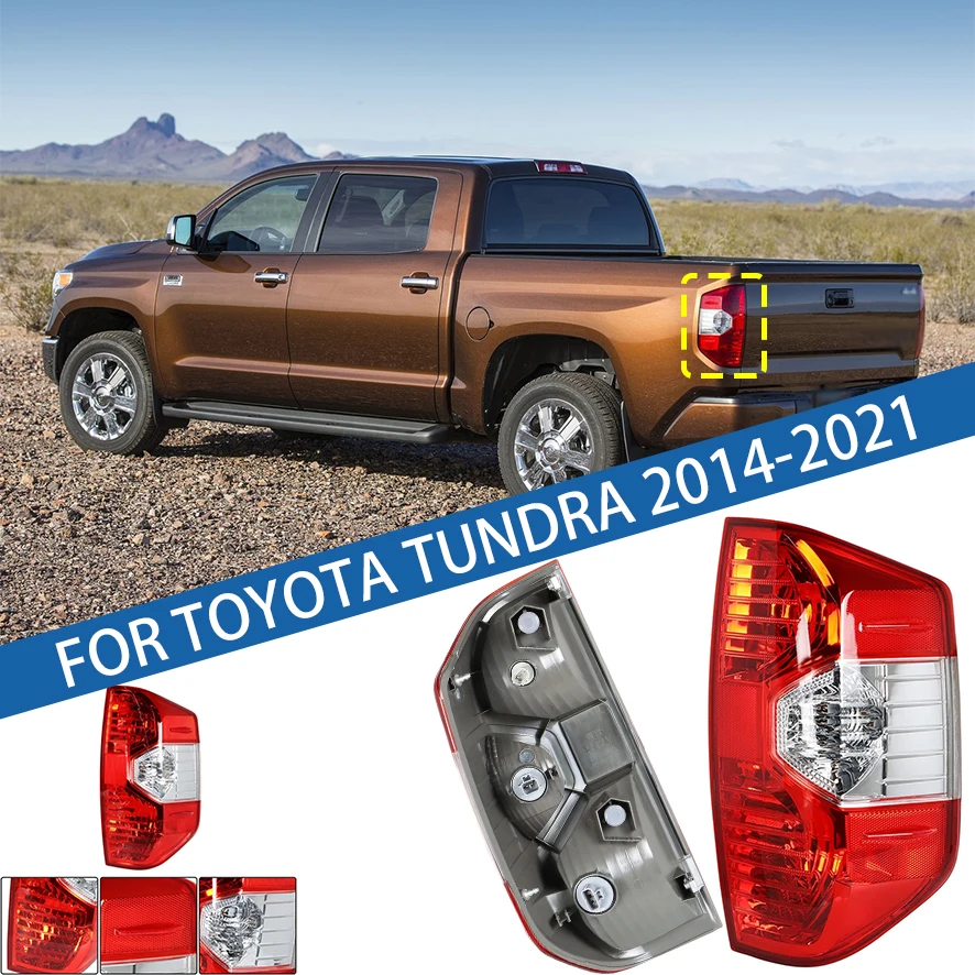 

For Toyota Tundra 2014 2015 2016 2017 2018 2019 2020 2021 Car Tail light Rear Bumper Light Stop Brake Lamp Turn Signal Warning