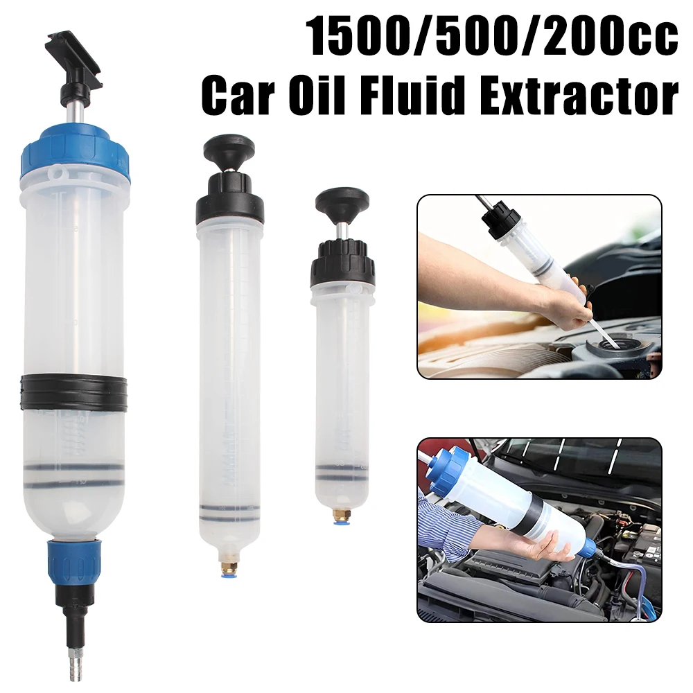 200cc 500cc 1500cc Fuel Transfer Filling Syringe Injecting Pump Suction Vacuum Brake Liquid Manual Car Oil Fluid Extractor