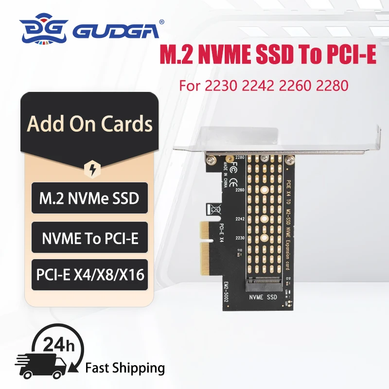 Gudga adicionar no cartão m2/m.2 ssd para sata pci-e cartão m chave + b placa de adaptador de chave cartões de expansão para pci express 3.0x4 2230-2280-2242 multiplicador pci express adaptador m2 usb 3 0 pci express