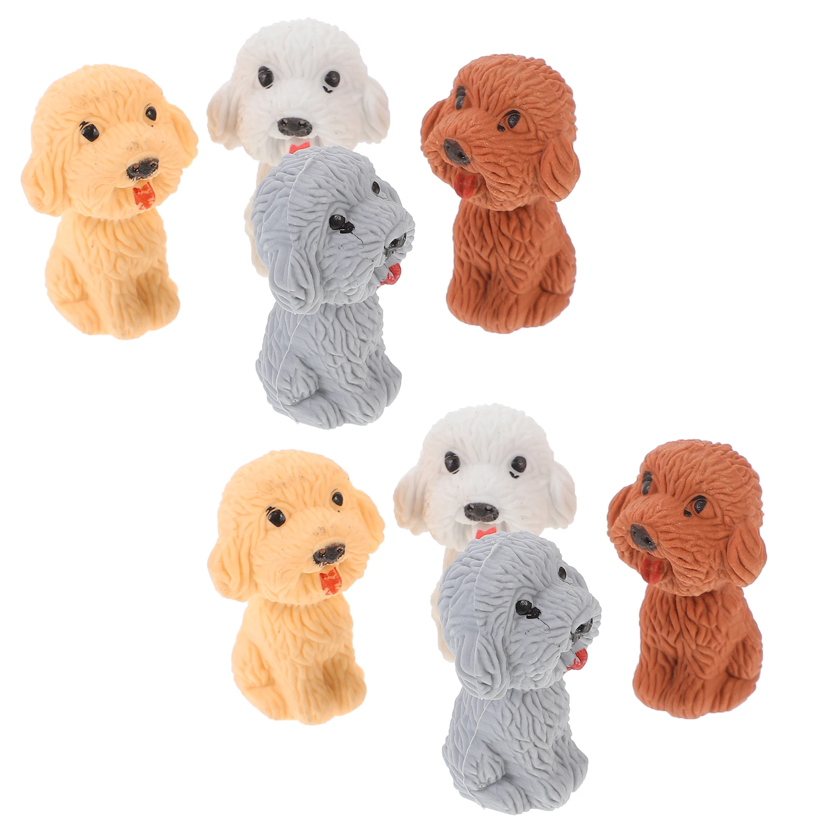 36 個犬かわいいミニポータブル消しゴムバルク文具用品漫画鉛筆消しゴムオフィス描画装飾用途愛らしい