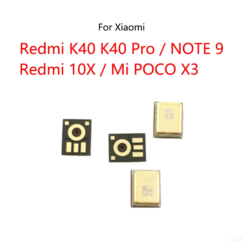 2PCS/Lot For Xiaomi Mi POCO X3 / Redmi K40 Pro / Note 9 / Redmi 10X Mic Speaker Mi NOTE 10 Inner Microphone Transmitter