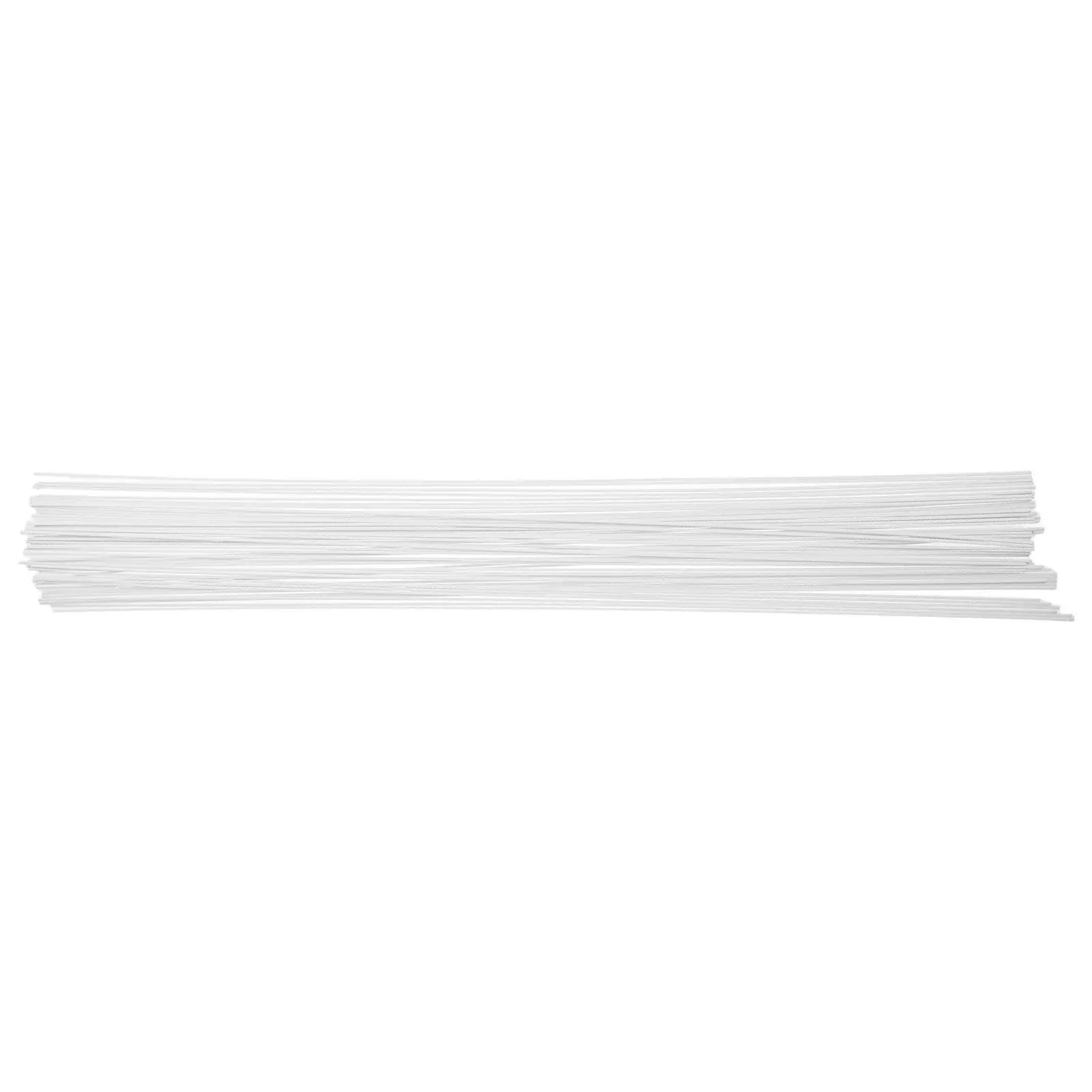 

50Pcs White Plastic Square Rods 50Cm Solid Modeling Bars for DIY Architectural Models Crafts Art Projects Plastic Crafting Rods