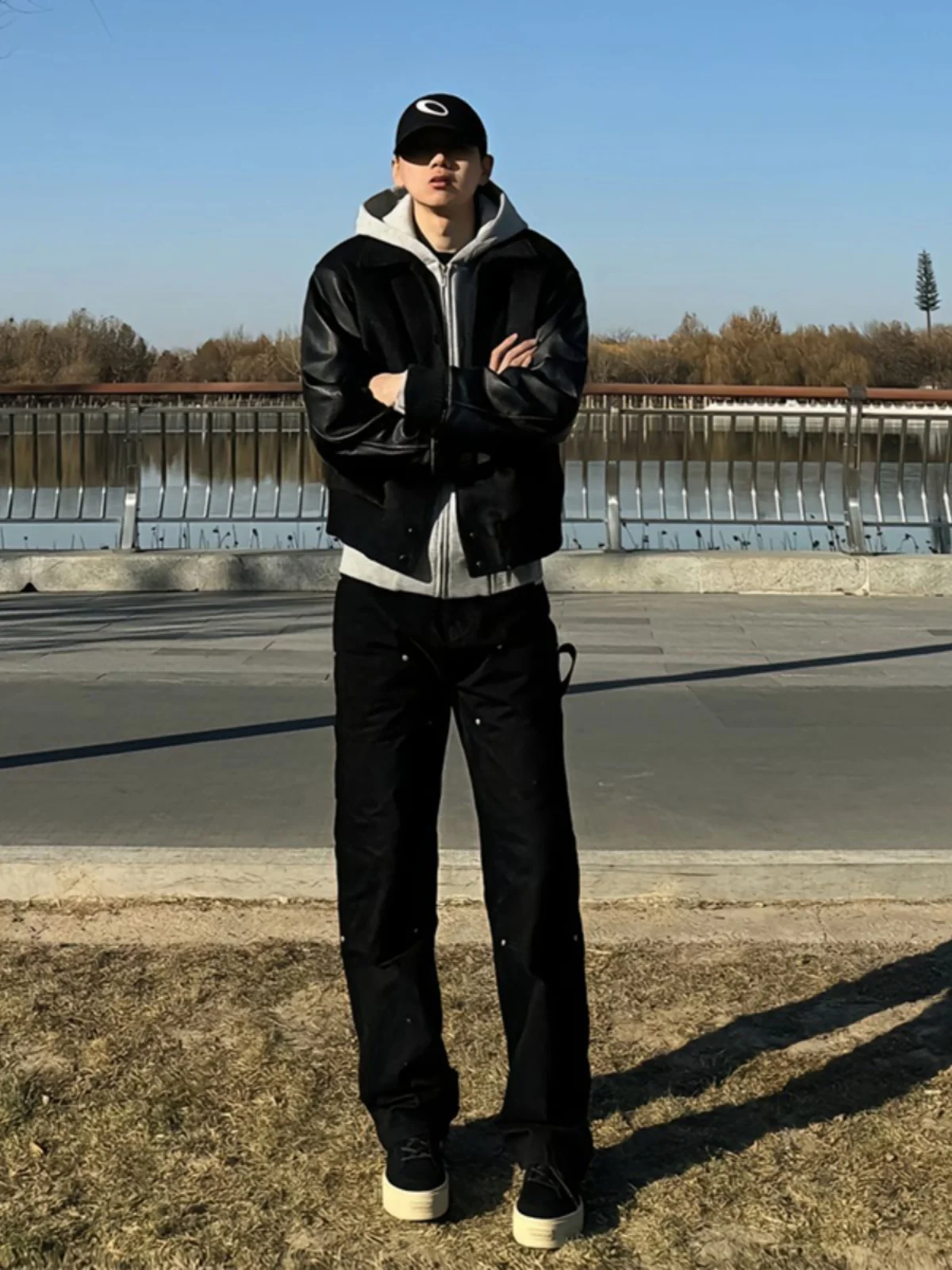 

Мужские джинсы Cleanfit Bla American High Street Hammermill, прямые, в стиле ковбойских рабочих брюк, модные, с декоративными элементами