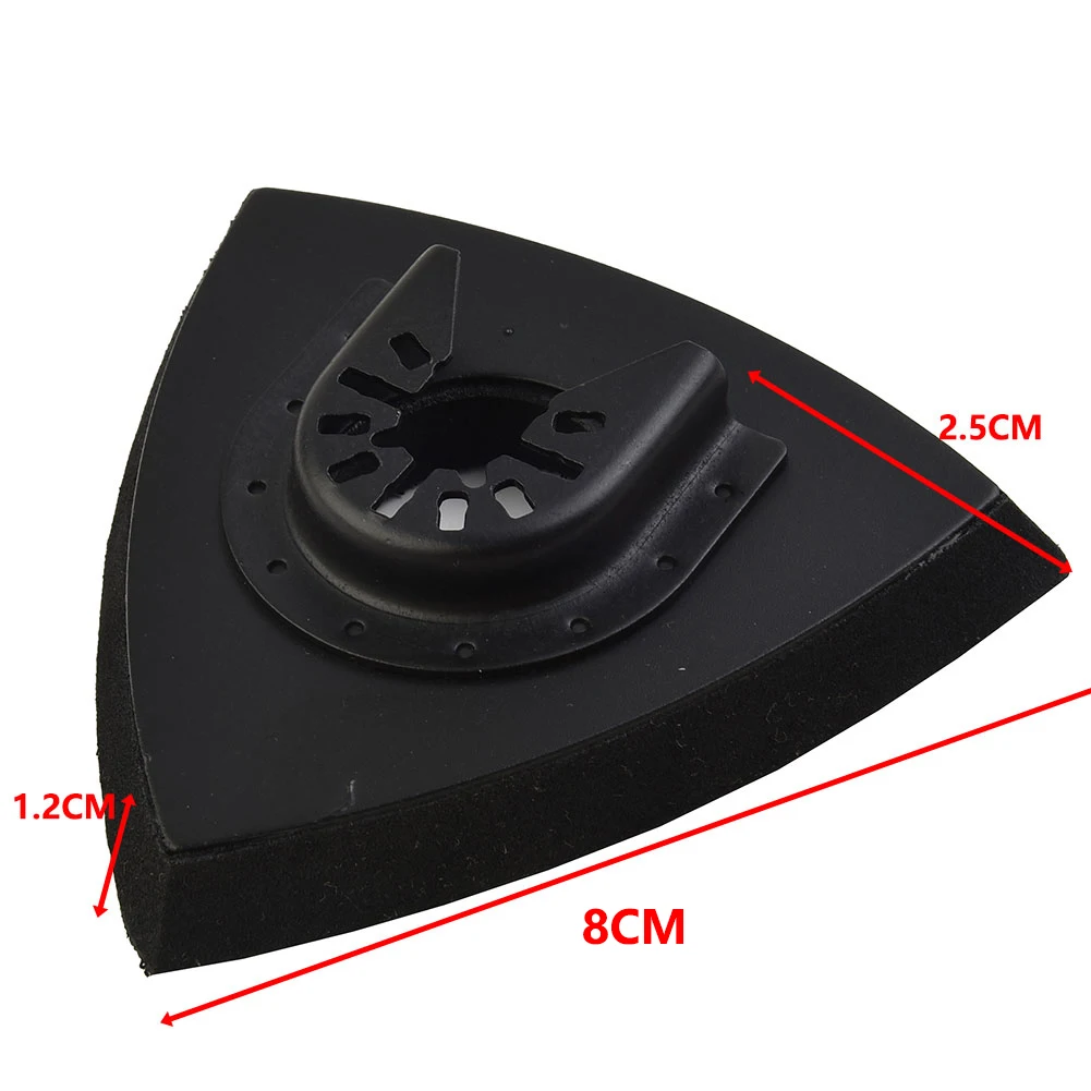 Triangular Multi Tool Sanding Pad Loop Hook Sandpaper Quick Release Oscillating Power Tool Polishing Wood Metal Abrasive Tool
