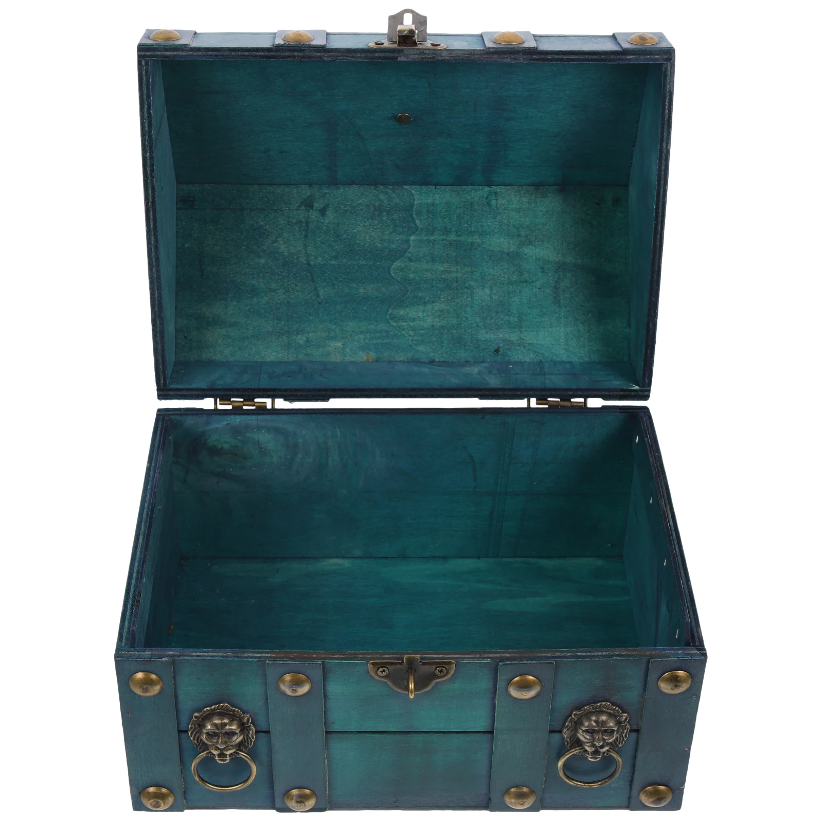 

Wooden Jewelry Box Retro Storage Case for Earrings Necklaces Bracelets Coins Toys Green Color Wooden Keepsake Box Decorative