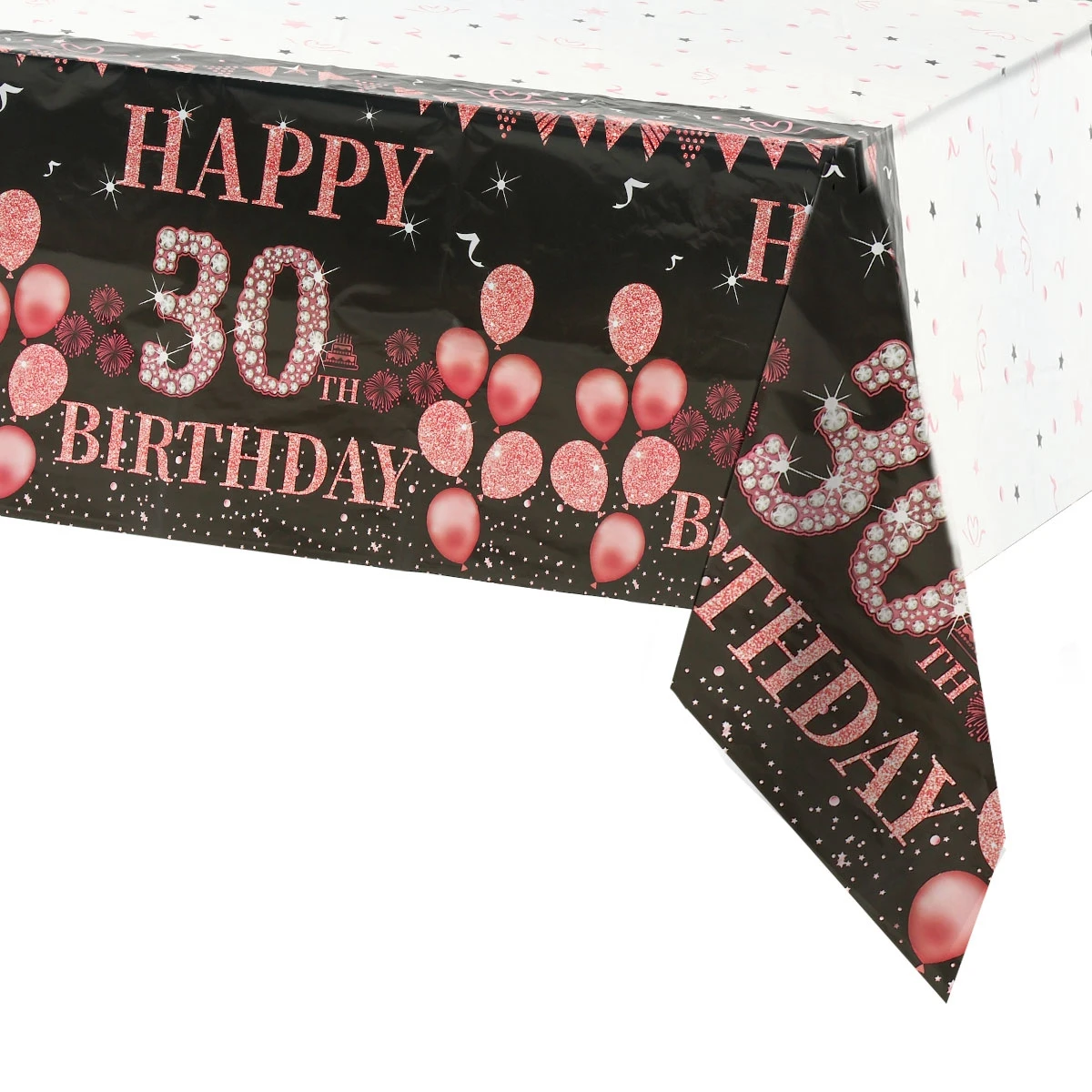 

30 Years Old Birthday Tablecloth for Women Men Birthday Party Decoration Disposable Plastic Table Cover Birthday Party Supplies