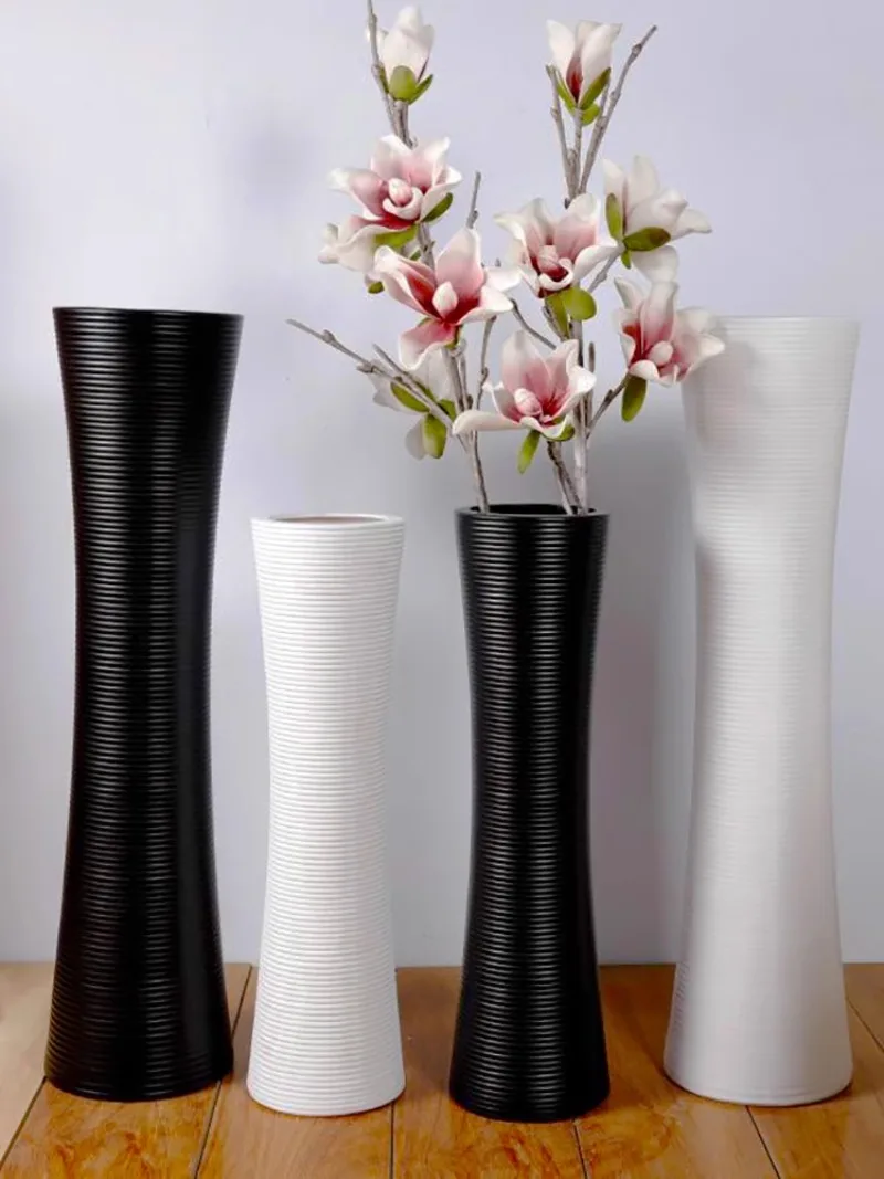 

Ceramic Floor Large Vase Modern Fashion Simple Living Room Decoration Dry Flower Chinese Creative White Flower Arranger