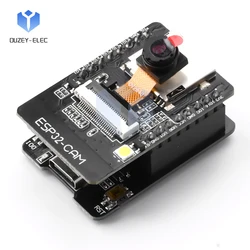 ESP32-CAM-MB WiFi Bluetooth Development Board Smart BT Demo Board with OV2640 Camera Module Type-C Interface CH340 / FT232