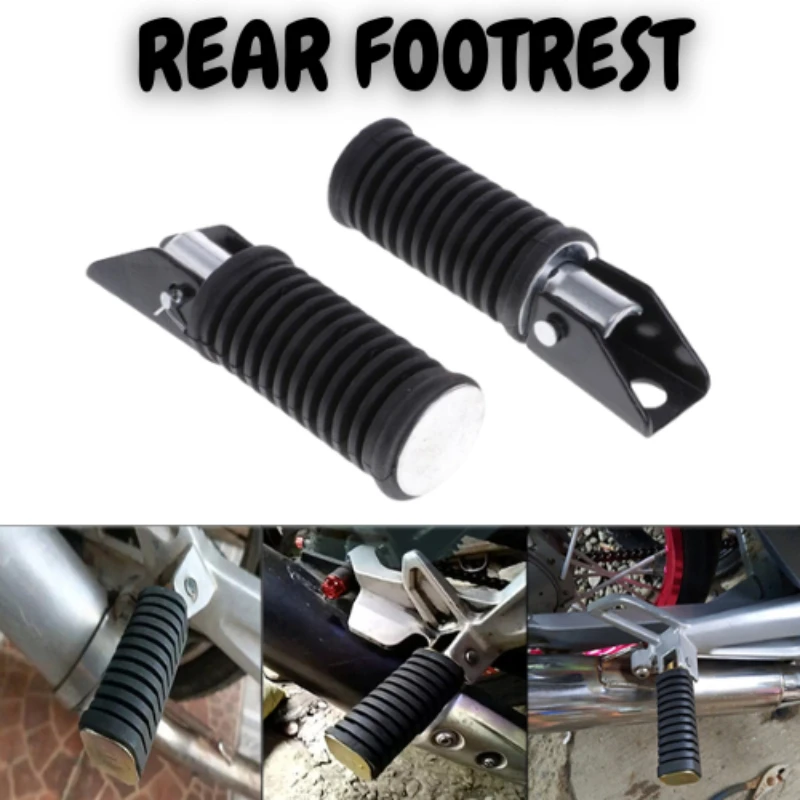 

1pair Motorcycle Rear Footrests Motorcycle Foot Pegs Compatible Motocross Motorcycle Accessories Pedals