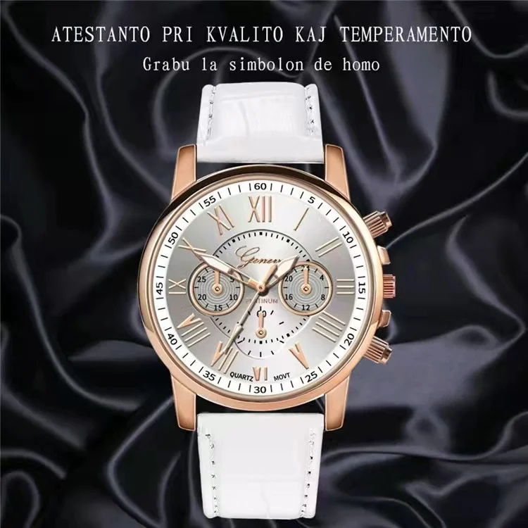 Orologio da donna casual alla moda ginevra cintura a doppio livello quarzo mano studenti moda moda all\'ingrosso orologi una liquidazione