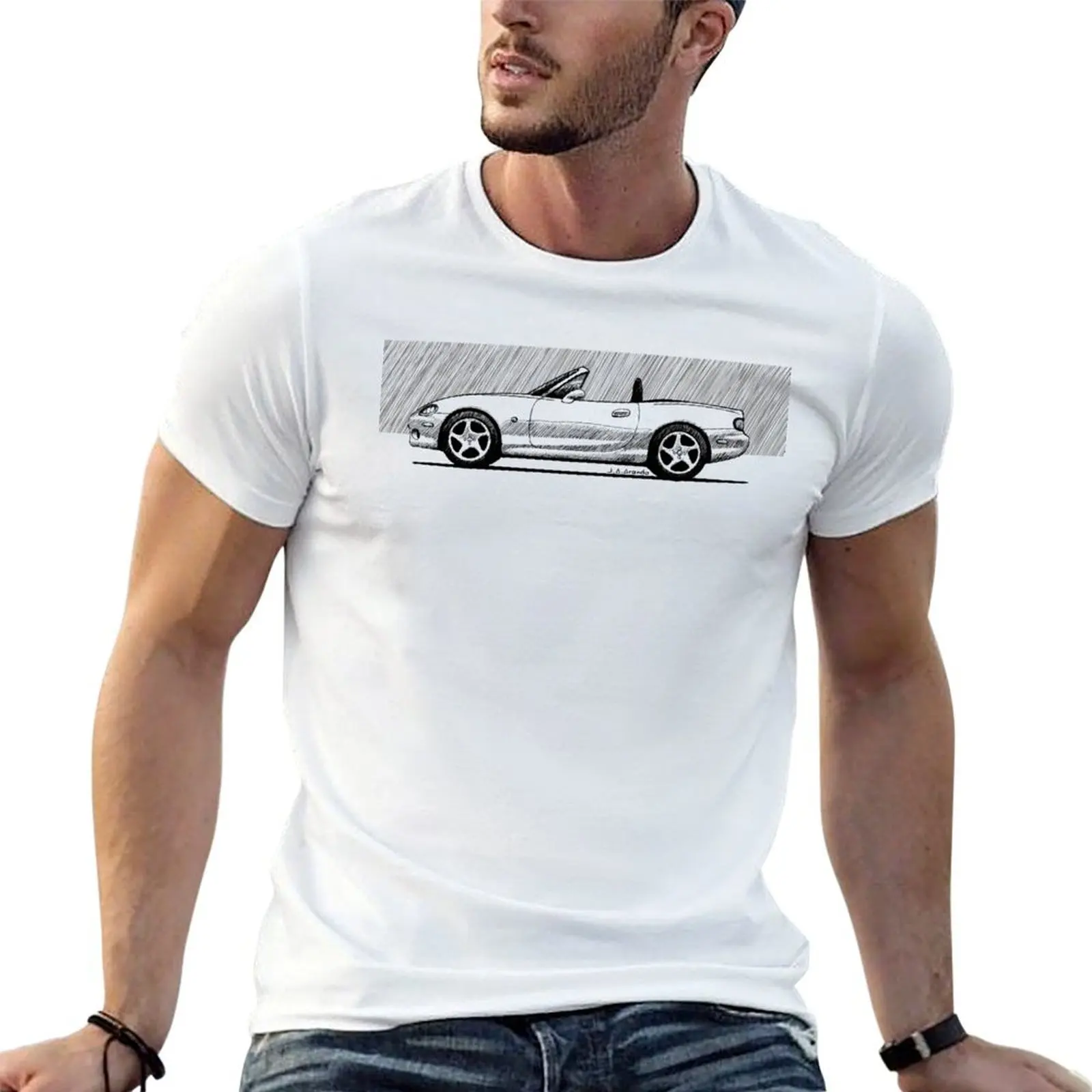 

My drawing of the Japanese roadster car NB T-Shirt printed t shirts for man t shirts for man slim fit t shirt man luxury T-Shirt