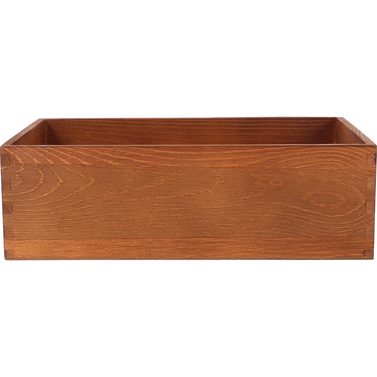 Solid Wood Storage Box Tool Case Tools Desktop Crate Container Multi-use Wooden Office