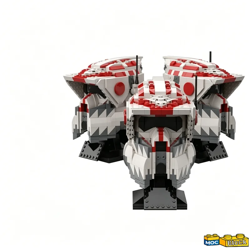 826PCS Technology Sergeant Hound Helmet Helmet Collection MOC Model Building Blocks Assembly Toy Birthday Gift For Adults