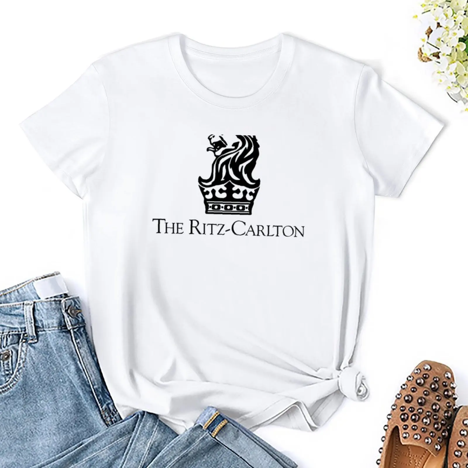 Ritz American Multinational Luxury Hotel T-shirt animal print shirt for girls korean fashion funny t-shirts for Women pack