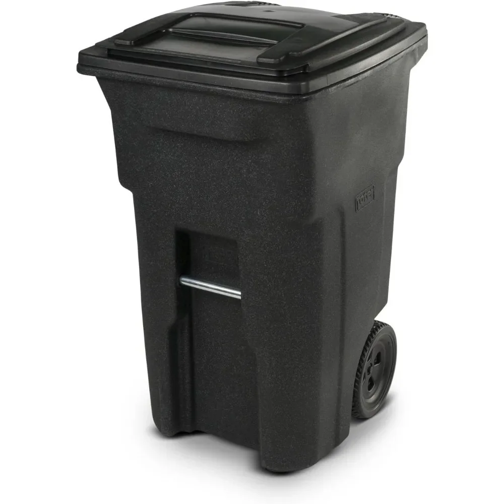 

Residential Heavy Duty Two Wheeled Trash Can, Blackstone, 64 Gallon