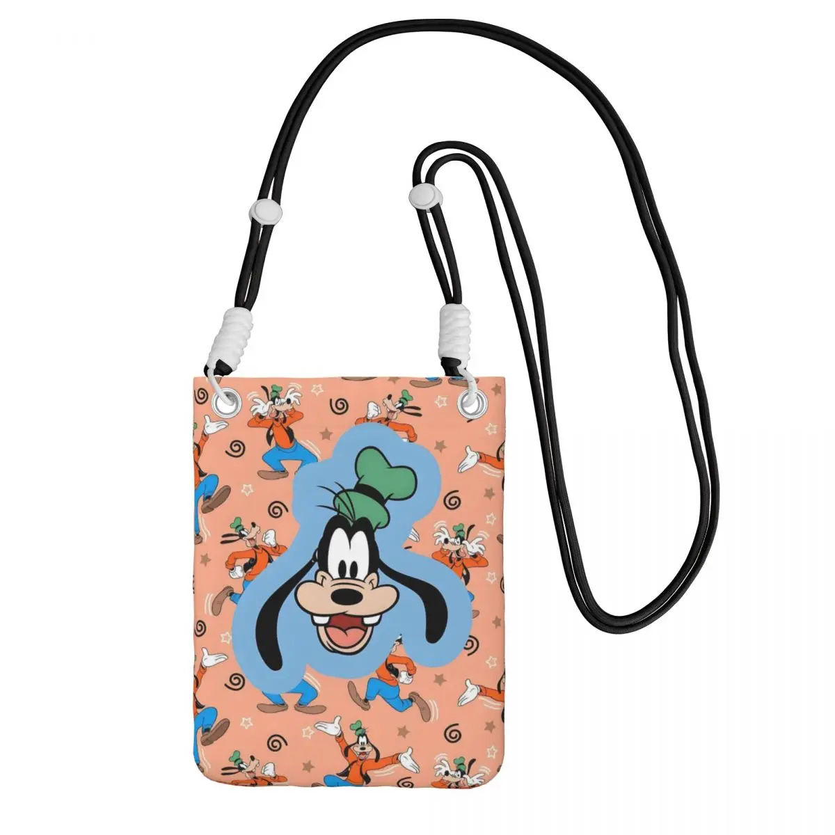 

Custom Goofy Carry A Mobile Phone Bag Diagonally Men Women Cartoons Shoulder Crossbody Bag Detachable Shoulder Strap For Travel