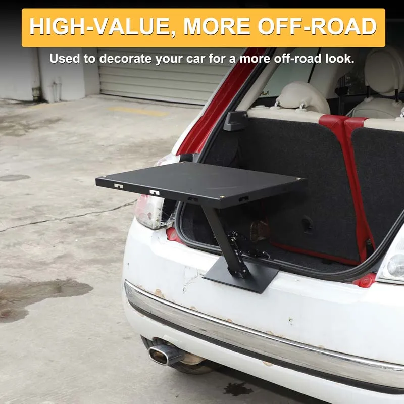 1 szt. zestaw ze stali węglowej, czarny, do Fiata 500 2009-2015, przedłużka zamka klapy bagażnika, mała płyta stołka, akcesoria do modyfikacji samochodu