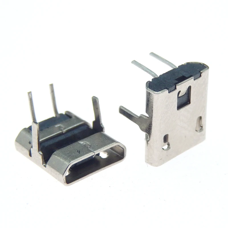 10PCS Micro usb 2pin dip7.2 micro-usb Female Socket BF Type B USB connector