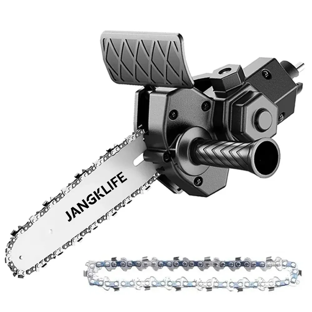 JANGKLIFE 4 Inch Electric Drill Modified To Electric Chainsaw adapter Tool Portable Conversion Head Kits  Woodworking Pruning image 2