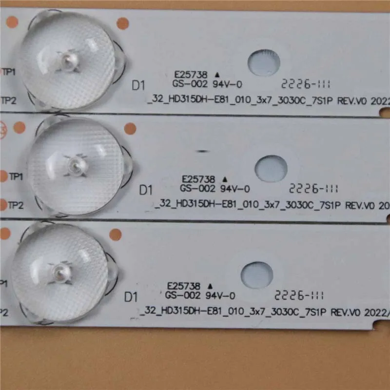 LED Backlight Strip For HISENSE HLE3215D LHD32K2204WCEU LHD32K2204WTEU Bars 32_HD315DH_B51_3X7_3030C_7S1P REV.V1 Rulers Tapes
