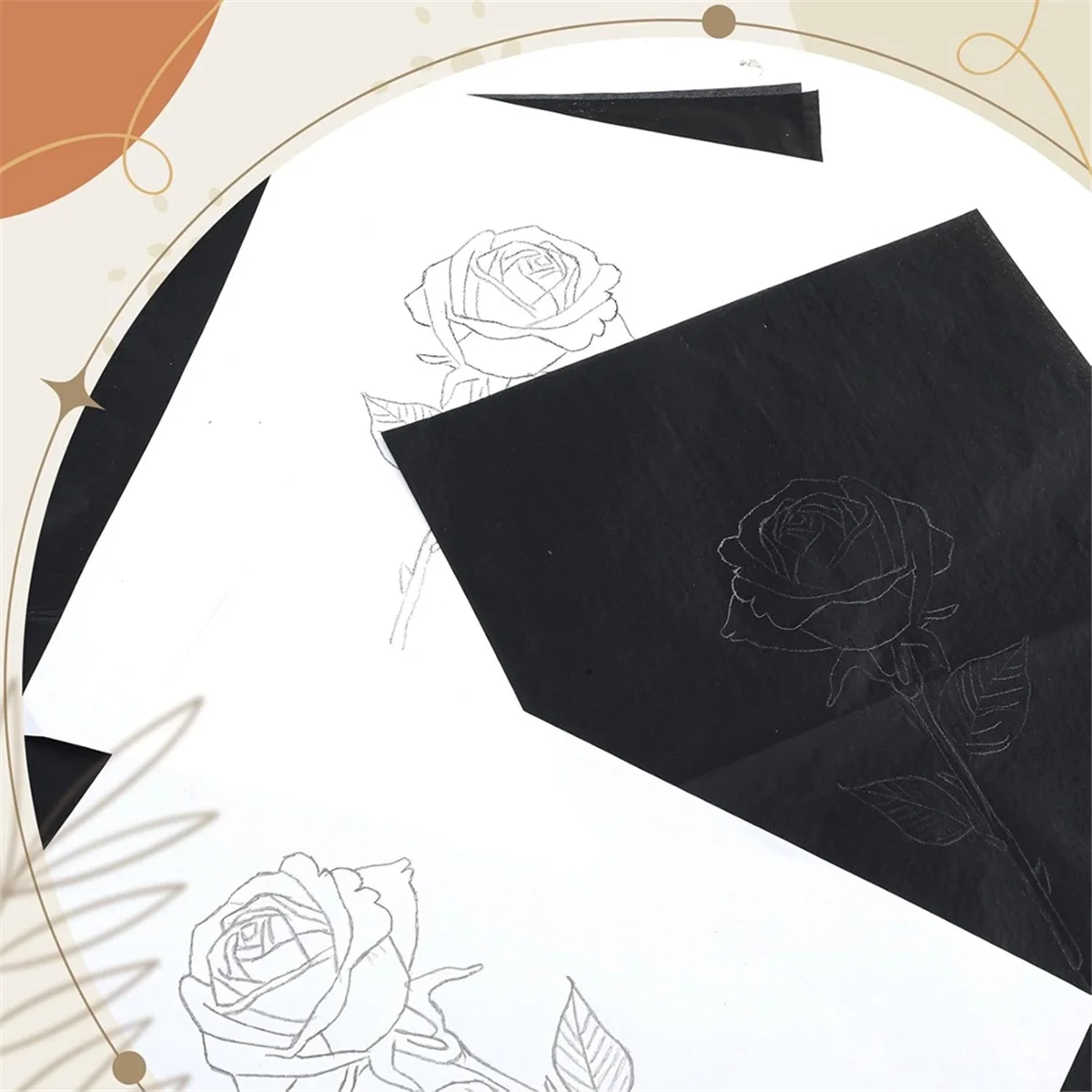 

A22I 20 Sheets Transfer Paper 17 X 24 Black Waxed Carbon Paper for DIY Woodworking, Drawing, Tracing and Transfer