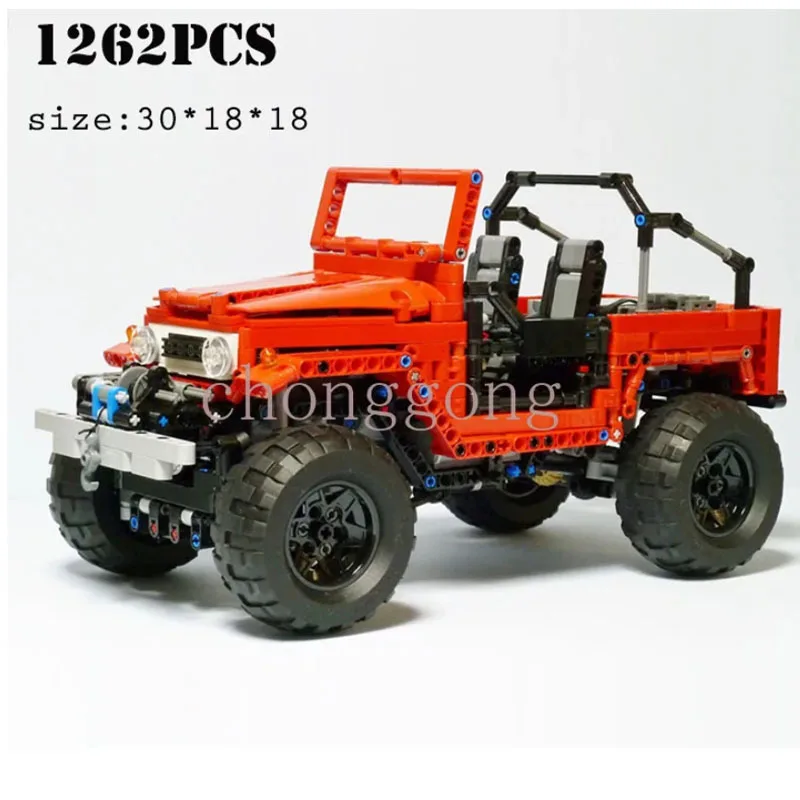 

Новый moc-4889FJ40 гусеничный пульт дистанционного управления гоночные строительные блоки собранная модель строительные блоки клейкая игрушка подарок на день рождения
