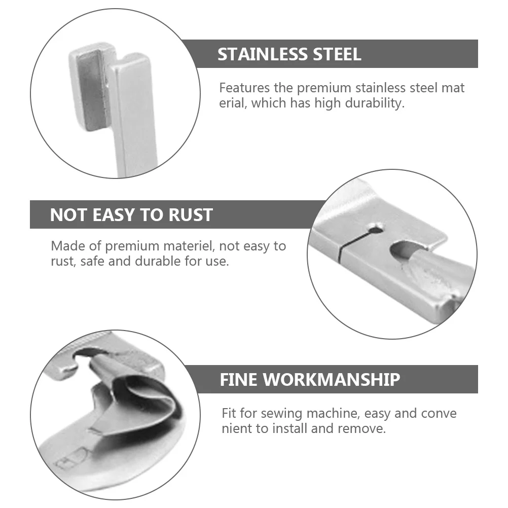 Pied-de-biche à ourlet en rouleau, dispositif de bordure en forme d'arc pour Machine à coudre, fixation de reliure, dossier de remplacement, couture