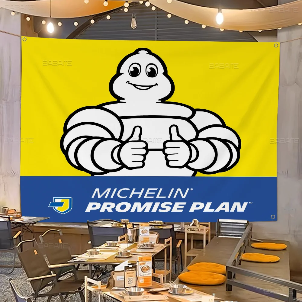 Michelin Large Size Shop Art Promotion Advertising Booth Flag Hanging Banners