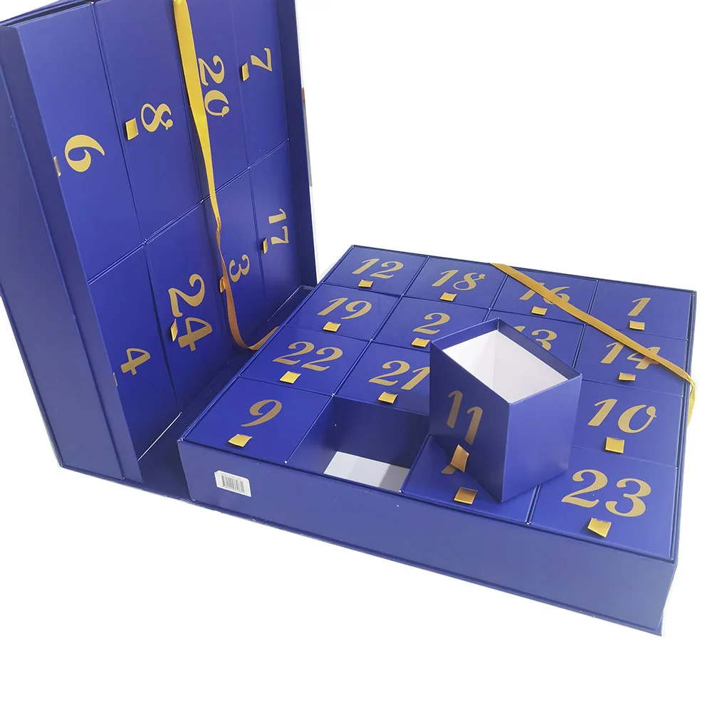 2025.Luxury Customized Advent Calendar Cosmetic Packaging Rigid Large Big Cardboard Gift Box for Present - Image 3
