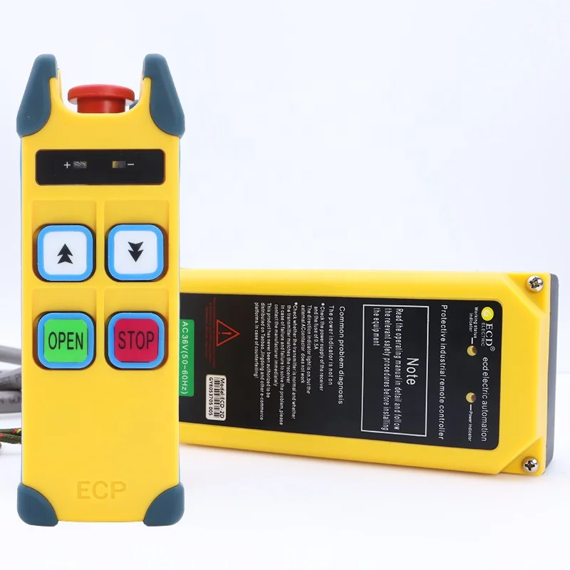Automatic Double Speed Industrial Smart Transmitter Receiver Wireless Remote Control IP68 Protection 4-Button for