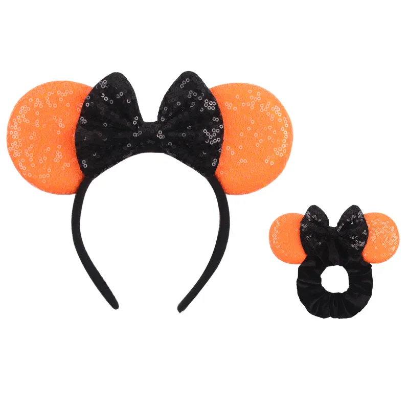 Disney Mickey Mouse Ear Set Hair Hoops Children\'s Cute Hair Hoops Amusement Park Selfie Hair Accessories