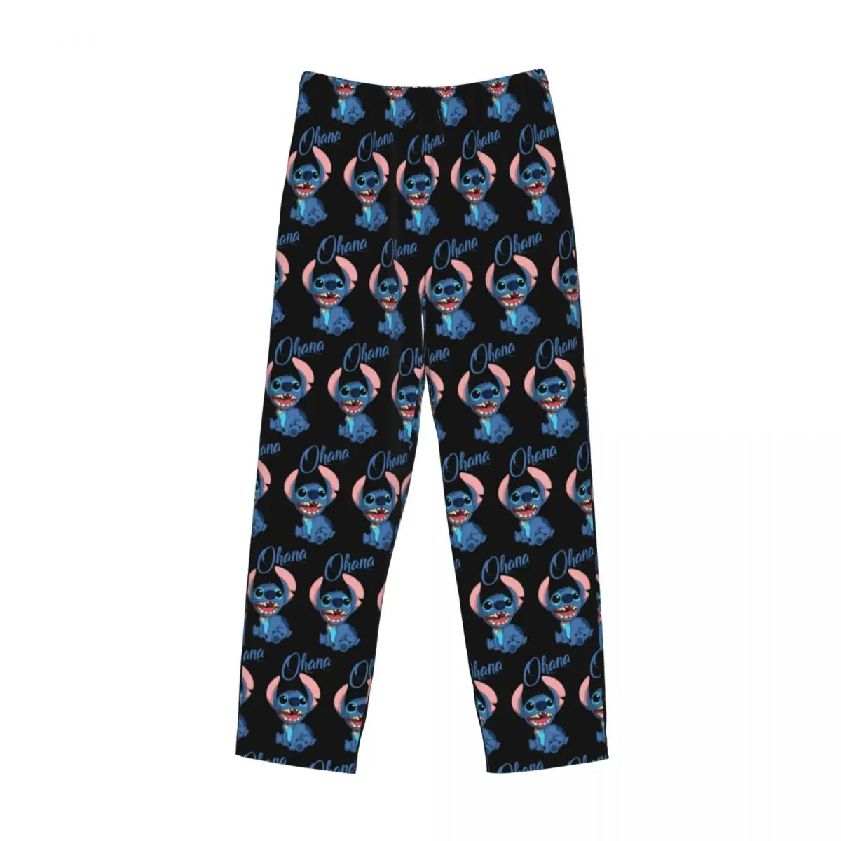 Benutzer definierte Cartoon Anime Manga Stich Pyjama Hosen Männer Lounge Schlaf Kordel zug Nachtwäsche Hosen mit Taschen