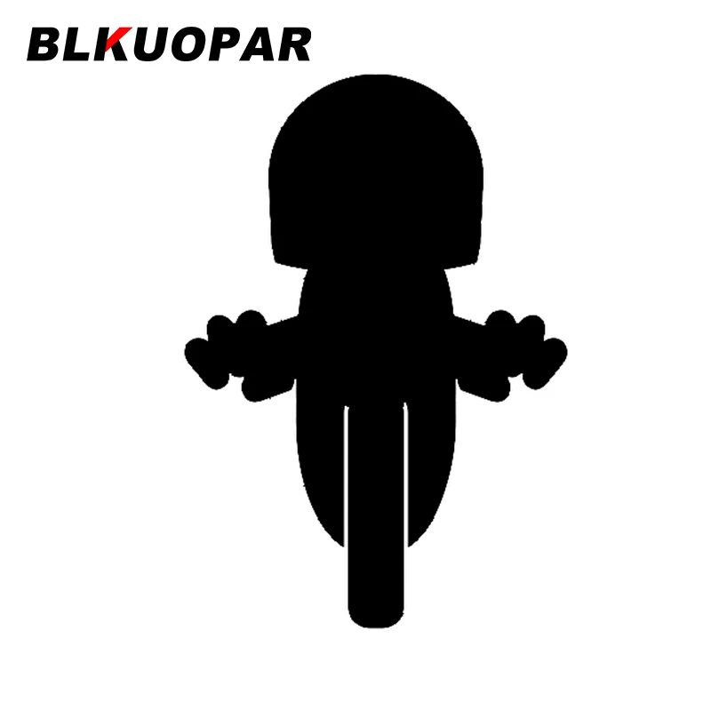 

BLKUOPAR для мотоциклиста, силуэт, виниловые наклейки для автомобиля, модные наклейки, солнцезащитный крем, простая графика, украшение JDM