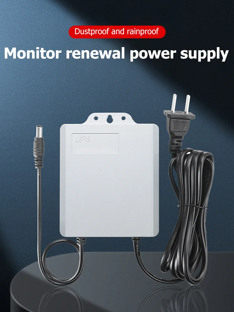 DC UPS Power Supply 3600mA/5400mA for Monitor,Home Camera,Network Switch,Router,3m Power Cable,Waterproof,Working CCTV