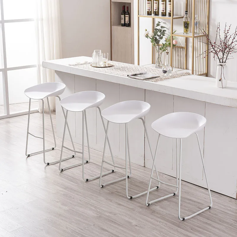 Nordic simple household iron bar chair bar chair fashion creative high stool chair coffee shop front bar stool